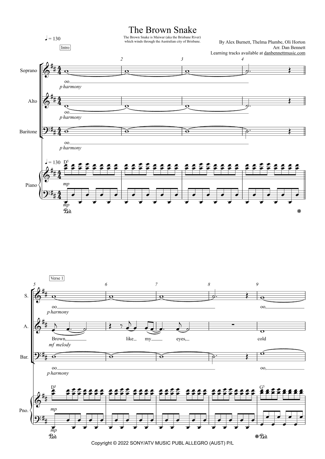 The Brown Snake (arr. Dan Bennett)