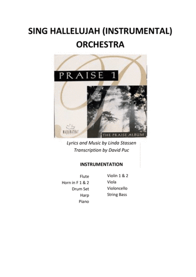 Maranatha Music Praise 1 Sing Hallelujah (Instrumental) SCORE (arr. Transcription by David Puc Narváez)