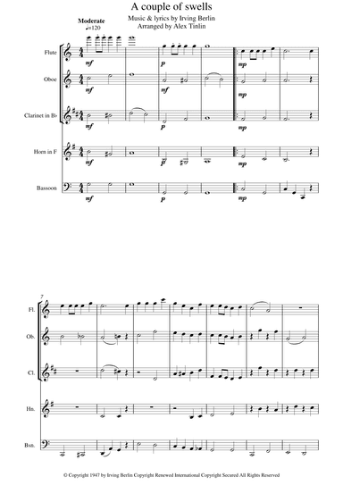 A Couple Of Swells (arr. Alex Tinlin)