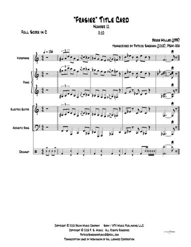 Frasier Cues (arr. Patrick Sheehan)