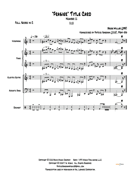 Frasier Cues (arr. Patrick Sheehan)