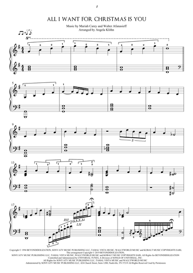 All I Want For Christmas Is You (arr. Angela Klöhn)