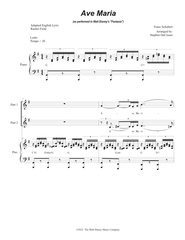 Ave Maria, Op. 52 No. 6 (arr. Stephen DeCesare)