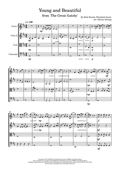 Young And Beautiful (arr. Athena Strings)
