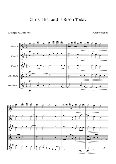 Christ the Lord is Risen Today (arr. André Nusa)