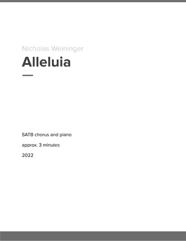 Alleluia