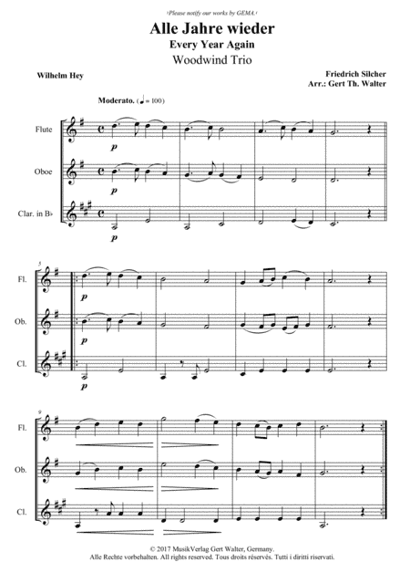Every Year Again (arr. Gert Th. Walter)