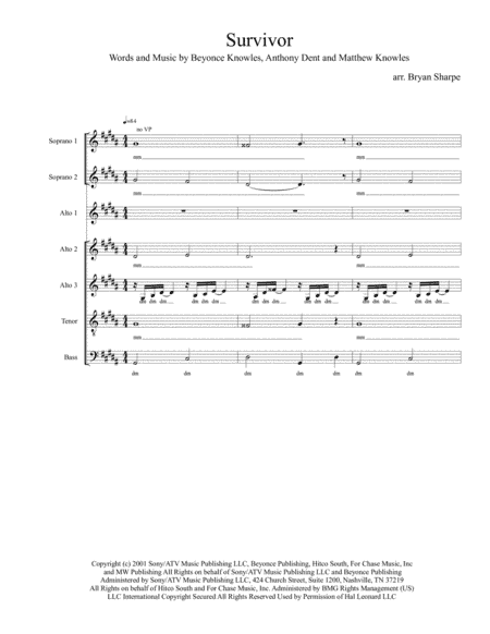 Survivor (arr. Bryan Sharpe)