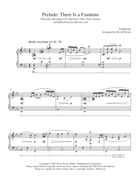 Prelude: There is a Fountain (arr. David Nevue)