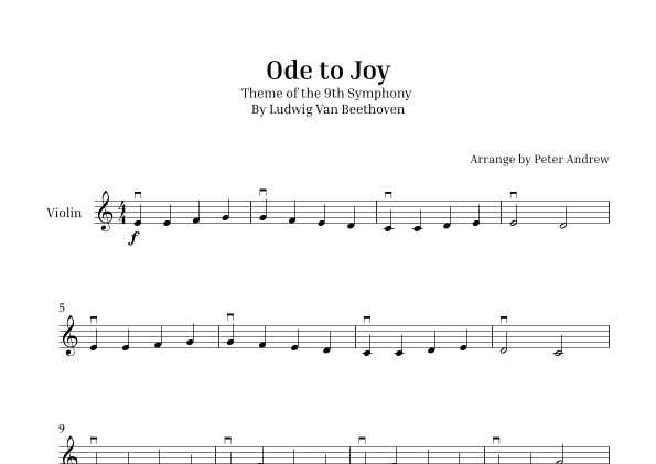 Ode to Joy (arr. Peter Andrew)
