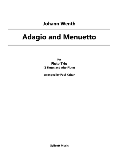 Adagio and Menuetto (Flute Trio) (arr. Paul Kajzar)