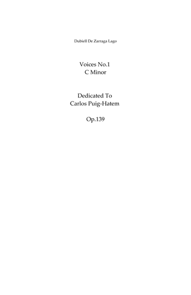 Voices In C Minor Op.139
