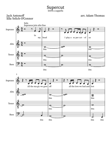 Supercut (arr. Adam Thomas)
