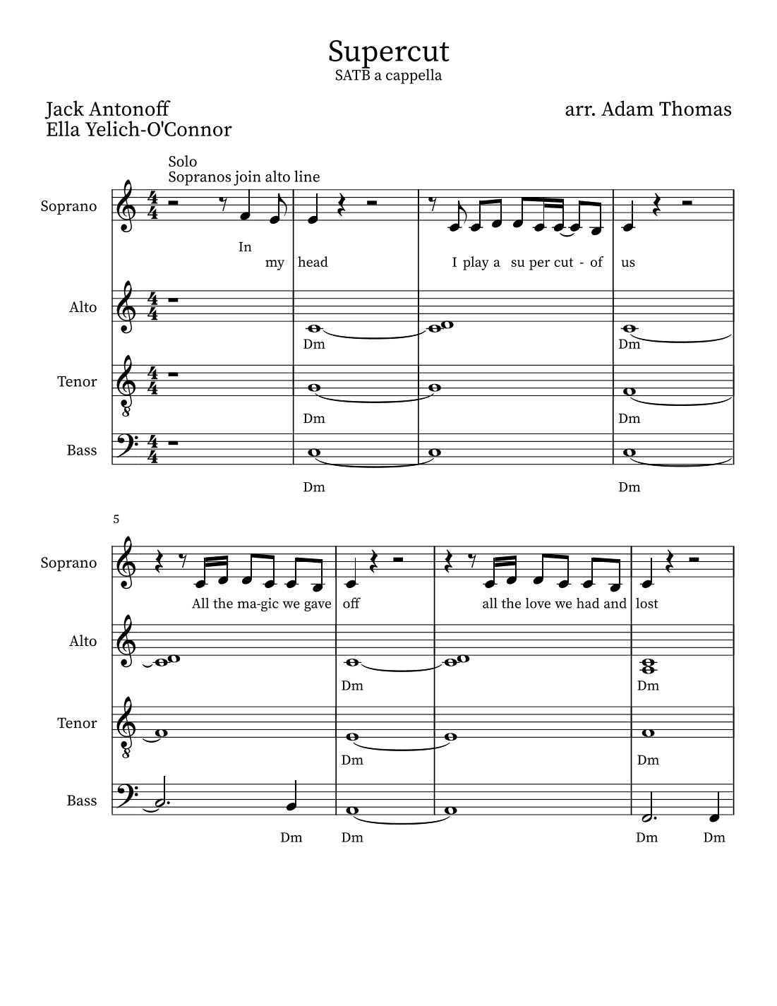 Supercut (arr. Adam Thomas)