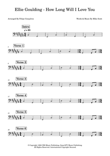 How Long Will I Love You (arr. Felipe Gonçalves)