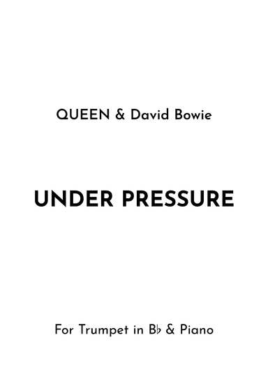 Under Pressure (arr. Jireh J.)