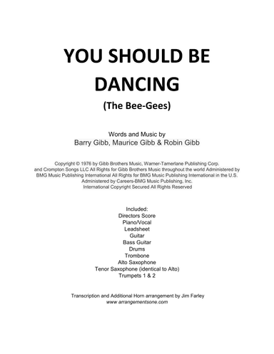 You Should Be Dancing (arr. Jim Farley)