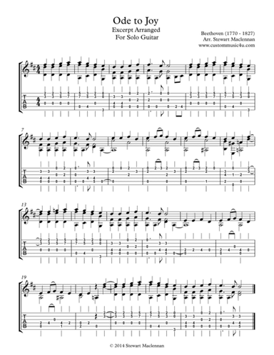 Ode to Joy (arr. Stewart Maclennan)