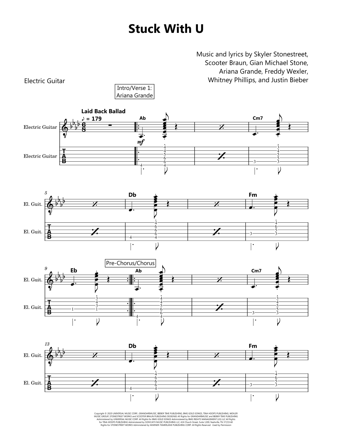 Stuck With U (arr. David Lartey)