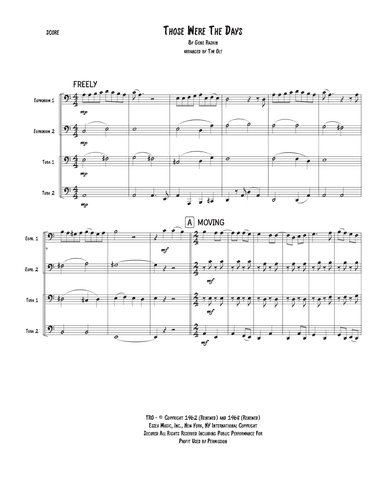Those Were The Days (arr. Tim Olt)