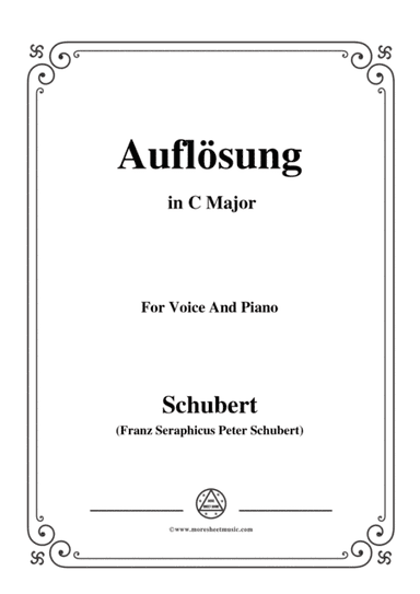 Schubert-Auflösung,in B flat Major,for Voice&Piano (arr. MSM)