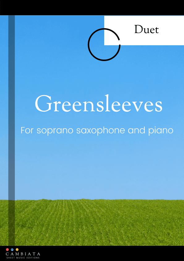 Greensleeves - for solo soprano saxophone and piano accompaniment (Easy) (arr. Levy Nunes)