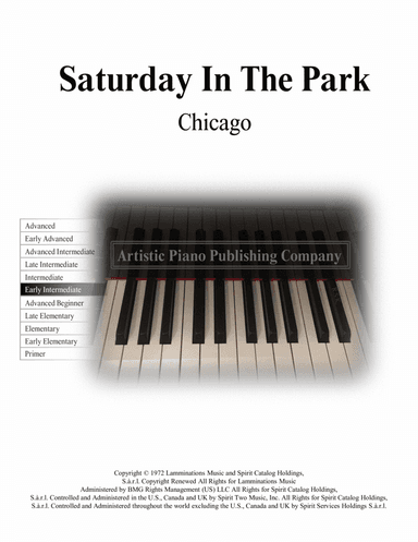 Saturday In The Park (arr. Artistic Piano Publishing)