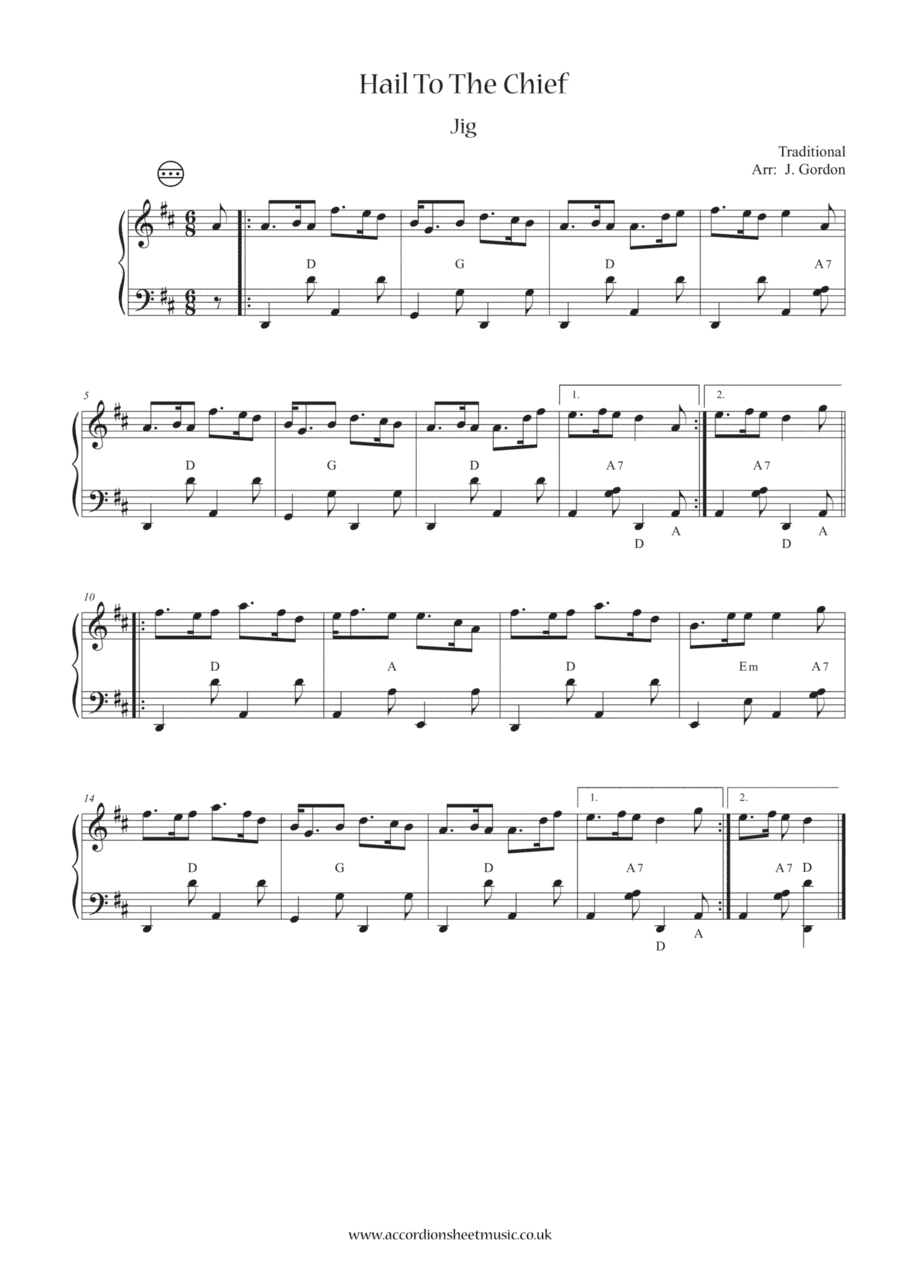 Hail To The Chief (arr. Julia Gordon)