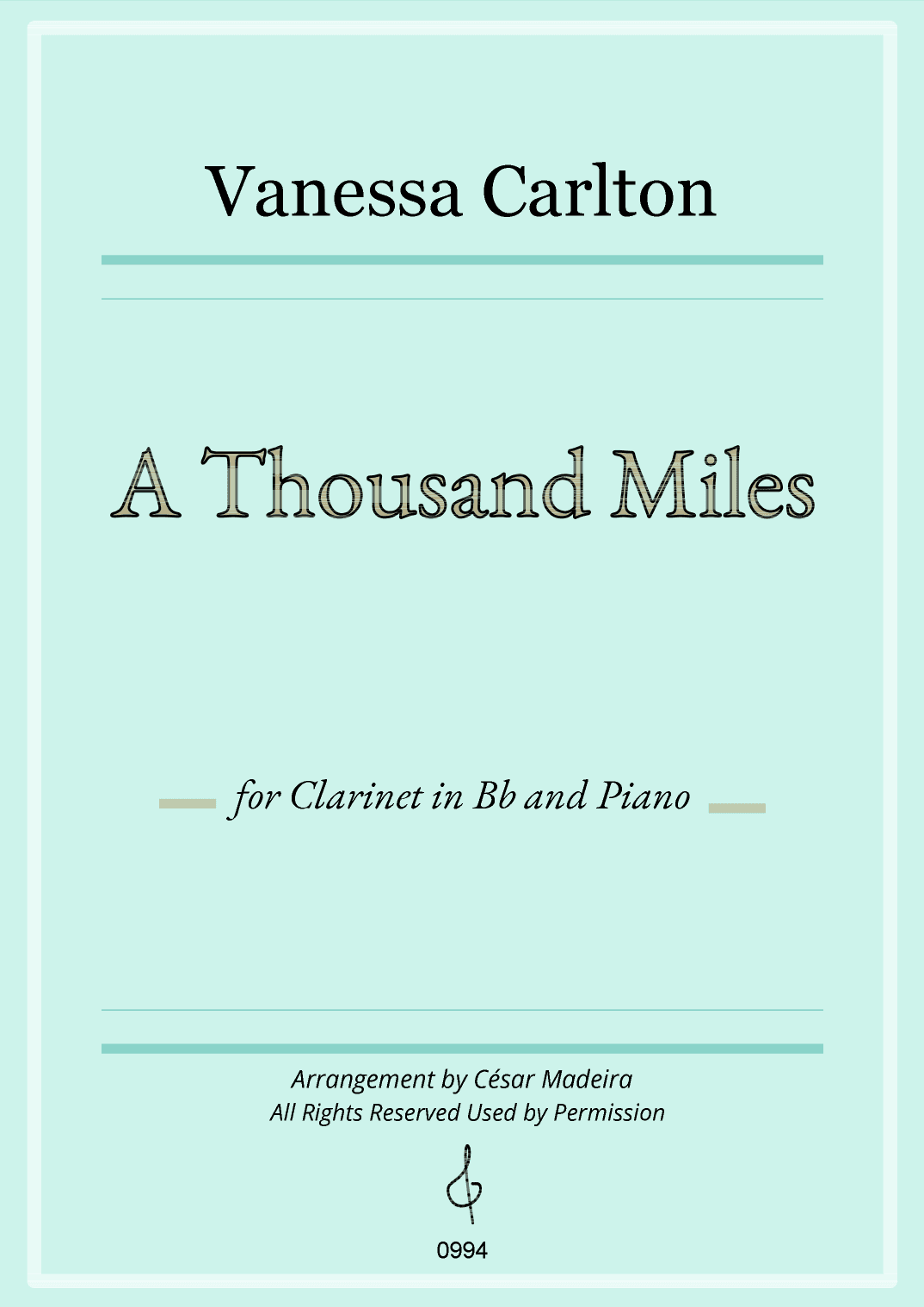 A Thousand Miles (arr. César Madeira)