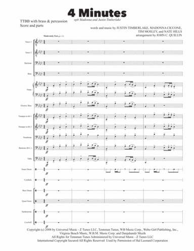 4 Minutes (arr. John C. Quillin)