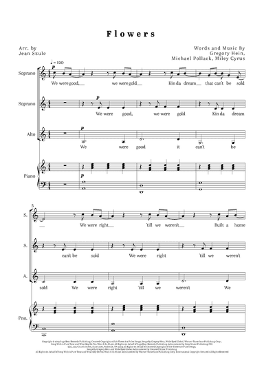 Flowers (arr. Jean Szulc)