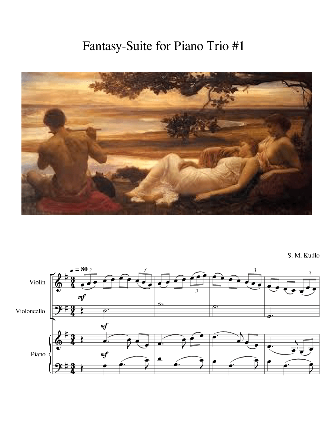 Fantasy-Suite for Piano Trio #1