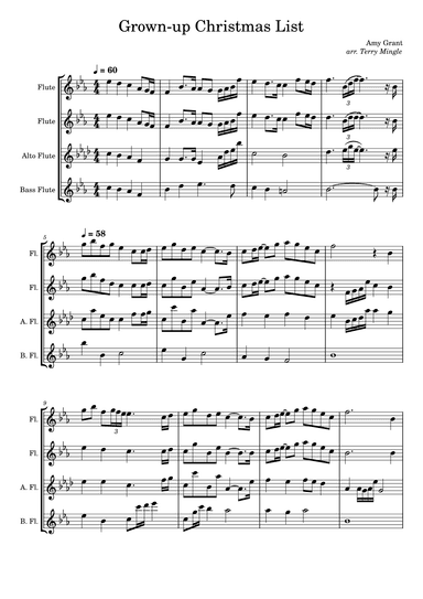 Grown-up Christmas List (arr. Terry Mingle)