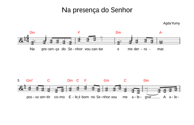 Na presença do Senhor