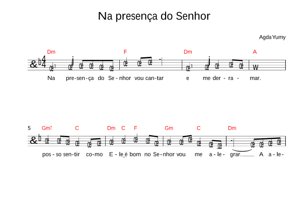 Na presença do Senhor