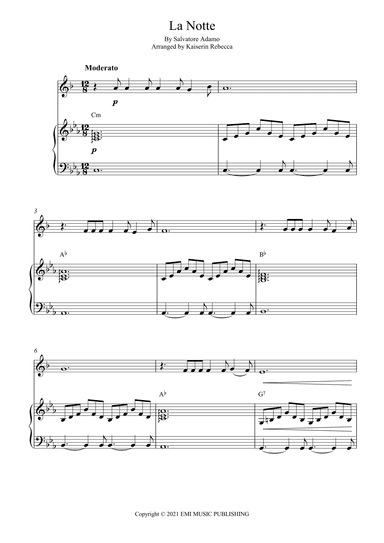 La Notte (arr. Kaiserin Rebecca)