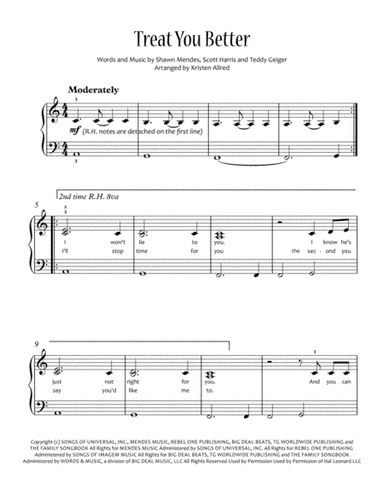 Treat You Better (arr. Kristen Allred)