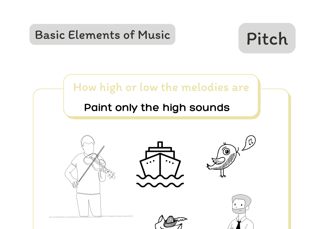 Title Basic Elementes of Music - Musical Theory for Kids - Pitch