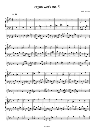 Organ work no.5