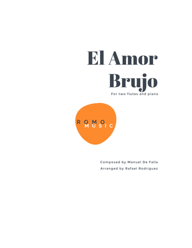 El amor brujo for two flutes and piano (arr. Rafael Rodríguez)