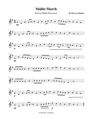 Mallet March For Solo Mallet Percussion