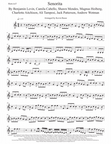 Senorita (arr. Kevin Busse)