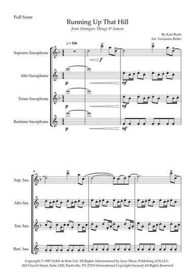 Running Up That Hill (arr. Fernando Britto)