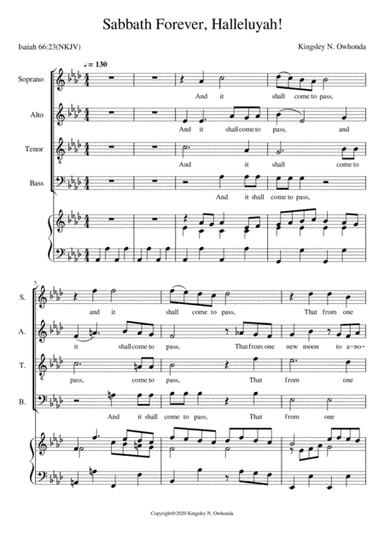 Sabbath Forever, Halleluyah!