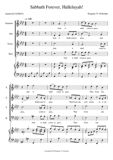 Sabbath Forever, Halleluyah!