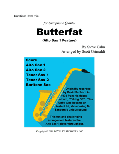 Butterfat (arr. Scott Grimaldi)