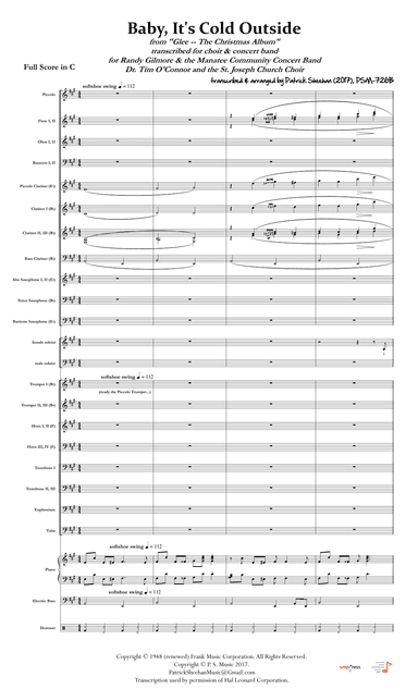 Baby, It's Cold Outside (arr. Patrick Sheehan)
