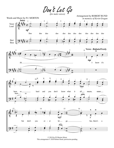 Don't Let Go (arr. Robert Rund)