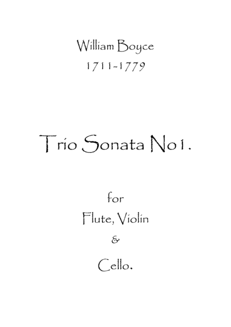 Trio Sonata No.1 (arr. Spence Bundy)