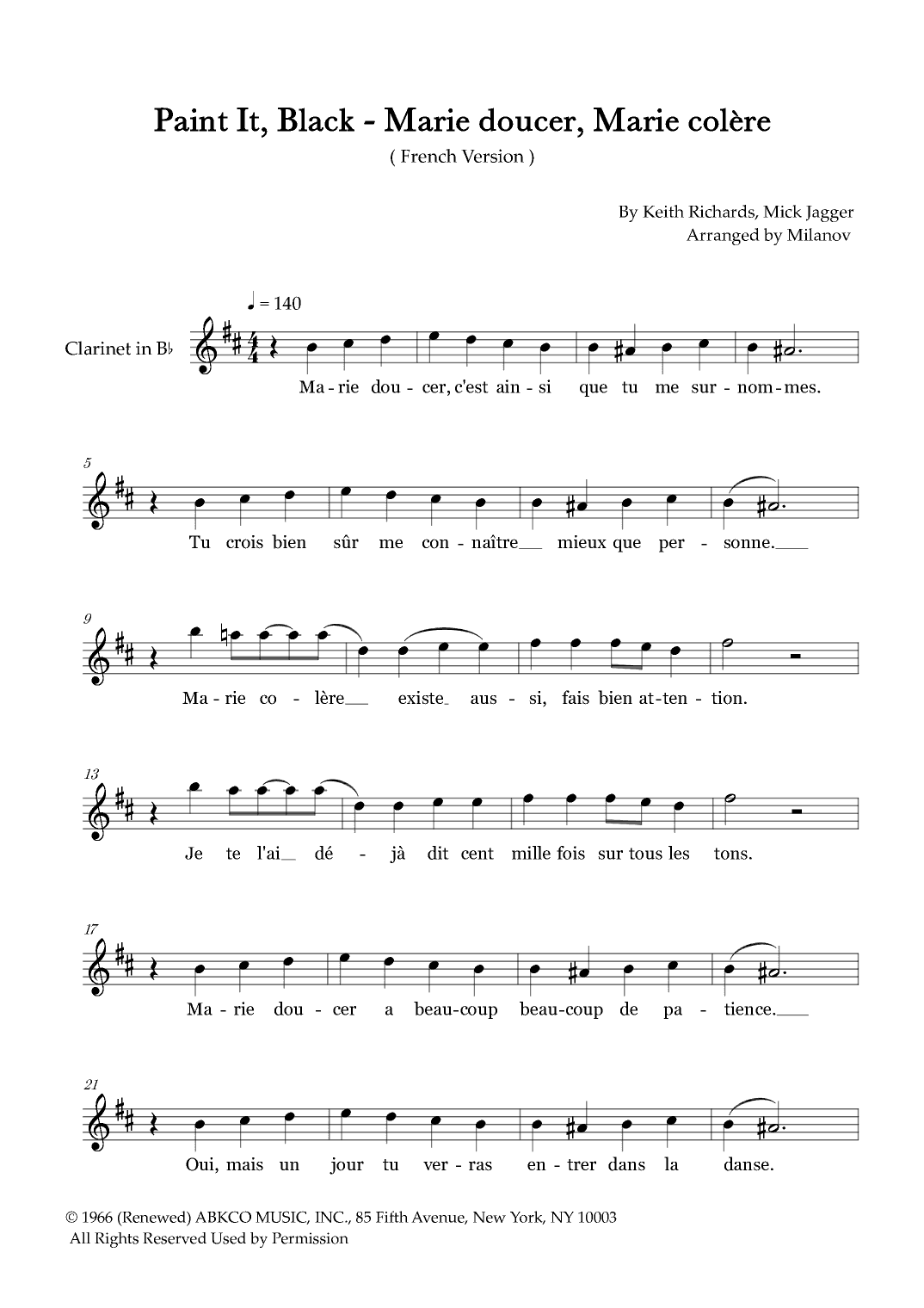 Paint It, Black (arr. Milanov)